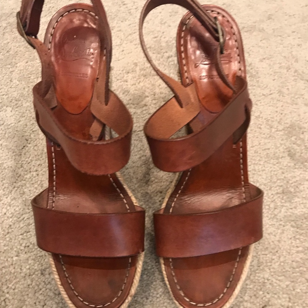 Christian Louboutin espadrille platform sandals